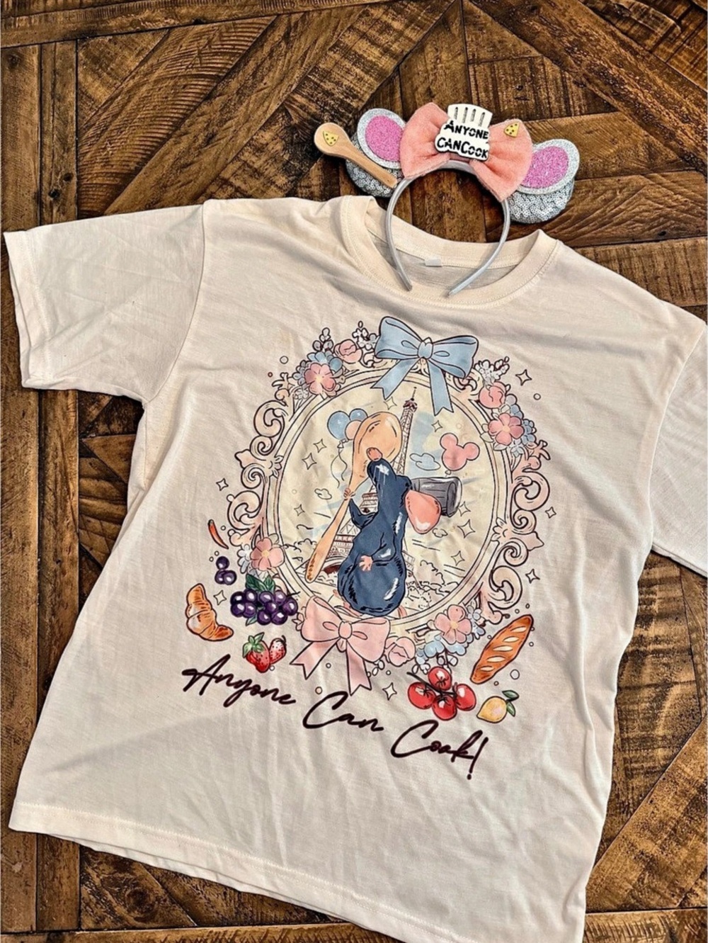 Disney Ratatouille t-shirt with matching Minnie ears